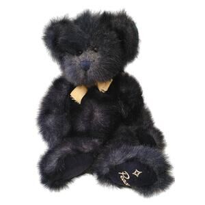 RUSS Peace Bear Blue Plush Stuffed Animal Teddy